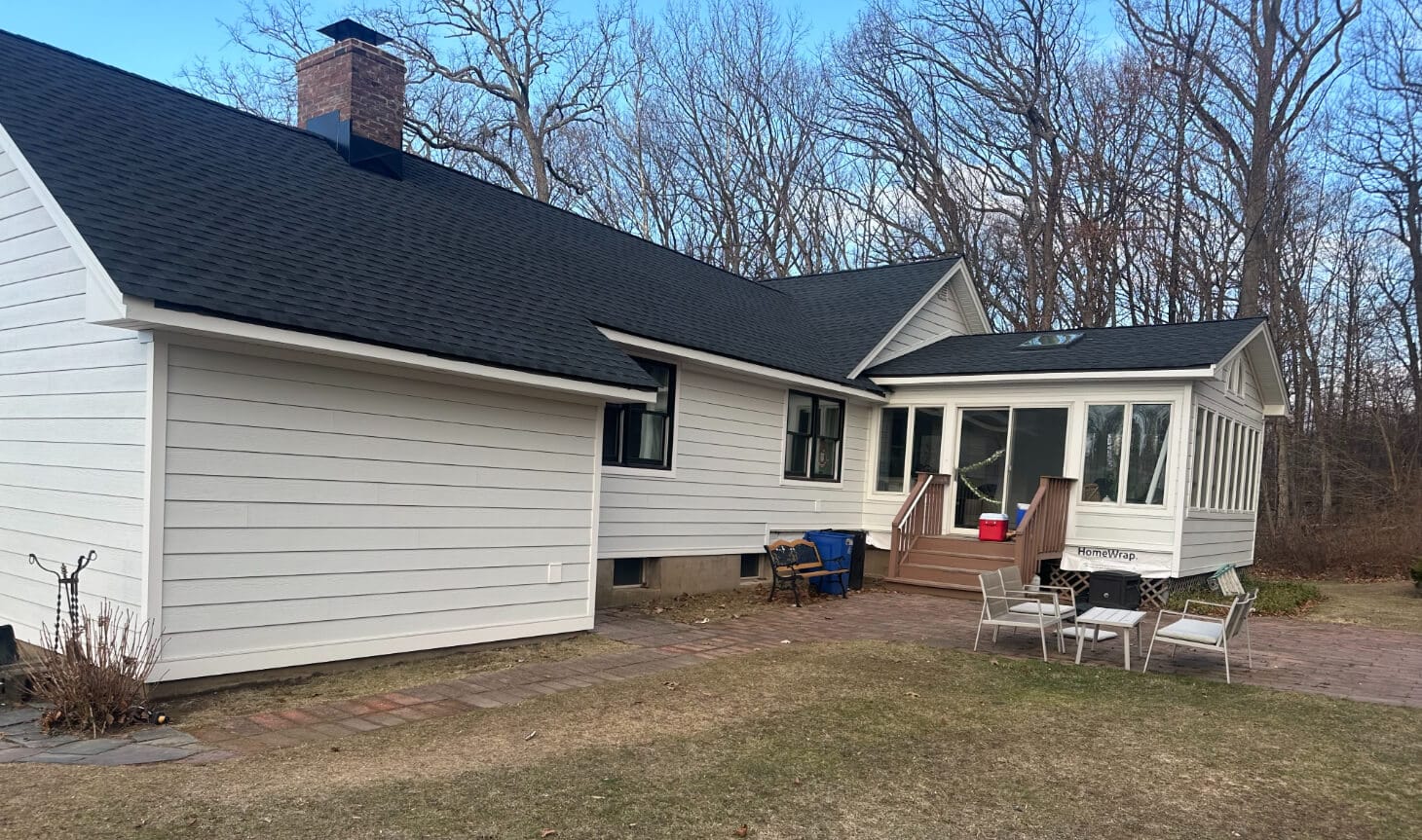 A recently completed roof and siding replacement on a New Jersey home by Szwarc Construction